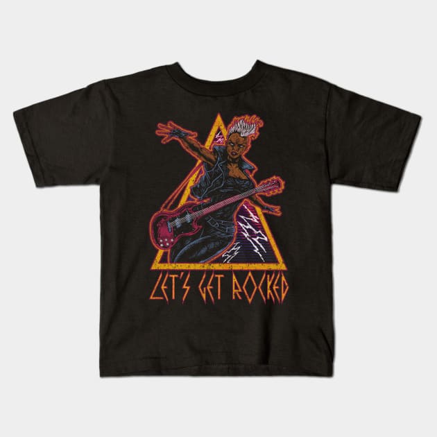 LET'S GET ROCKED Kids T-Shirt by joeyjamesartworx